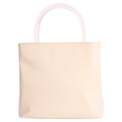 Vintage Prada 1990's White Patent Leather Mini Tote