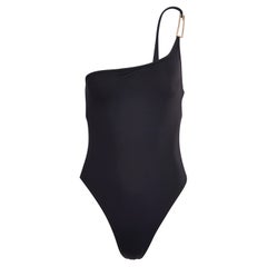 Vintage Gucci by Tom Ford S/S 1998 Navy Blue One Shoulder Swimsuit (Maillot de bain asymétrique)