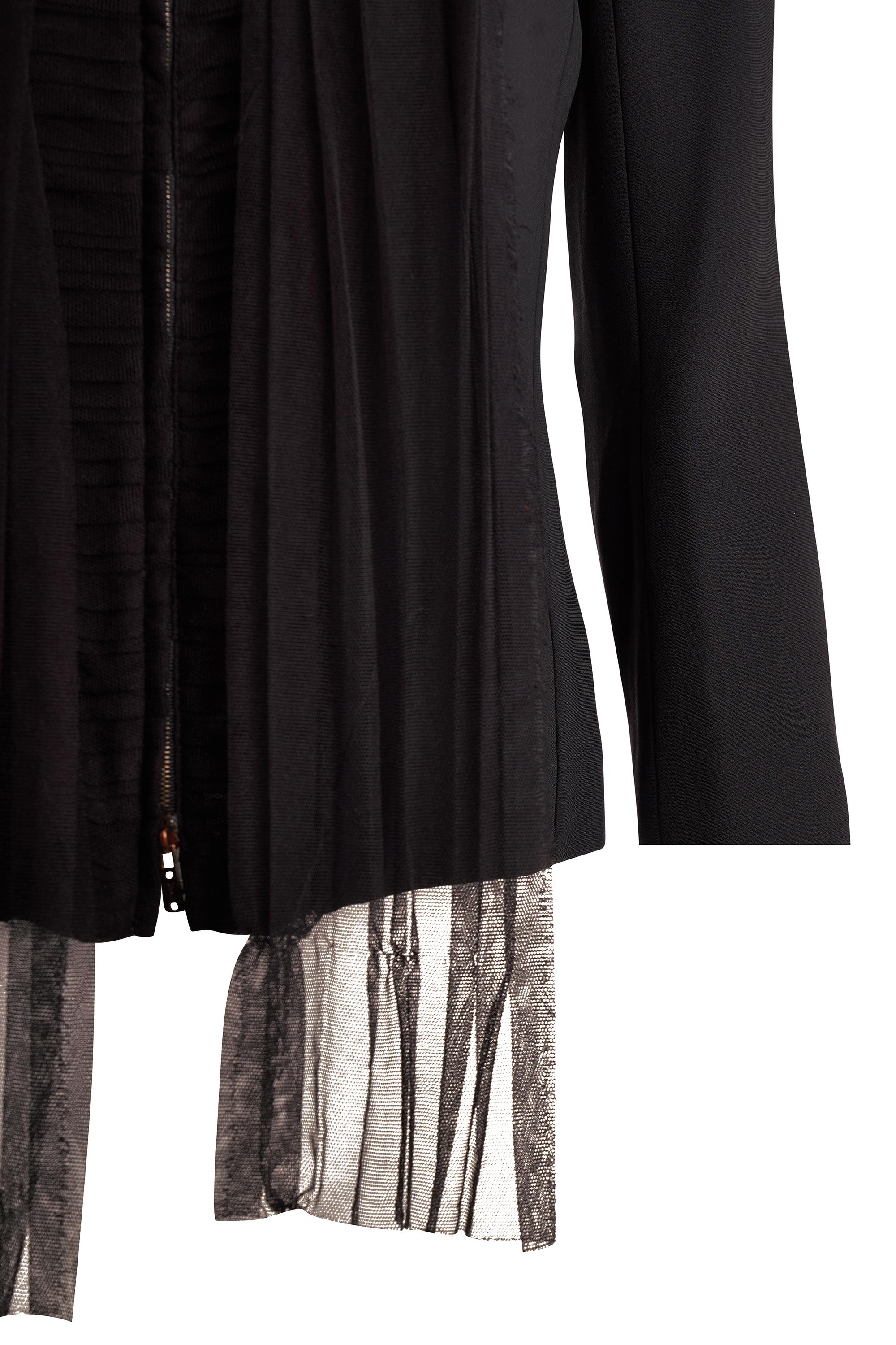 Yves Saint Laurent Rive Gauche by Tom Ford A/W 2002 Black Silk Scarf Co-ord en vente 3