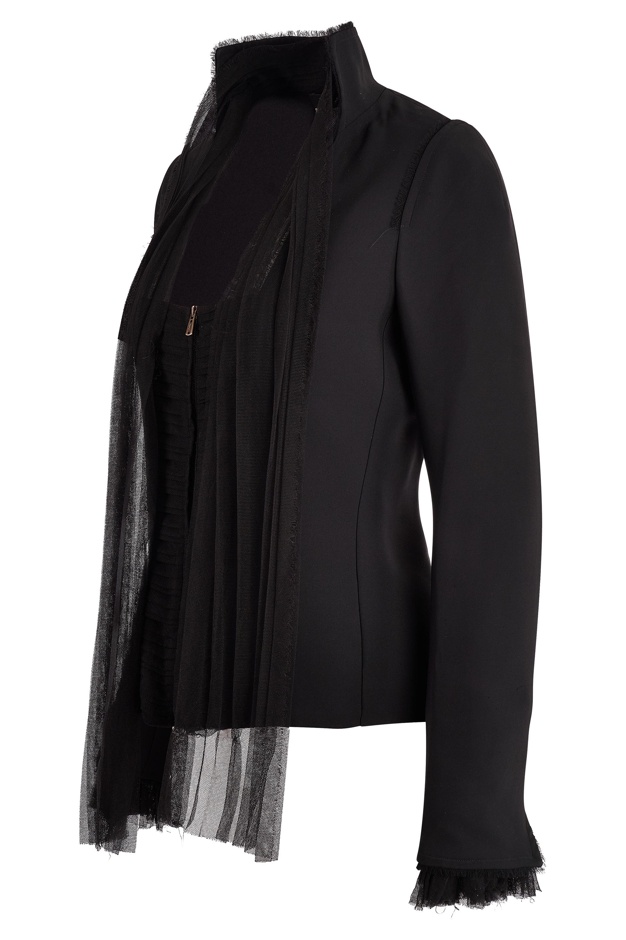 Yves Saint Laurent Rive Gauche by Tom Ford A/W 2002 Black Silk Scarf Co-ord en vente 2