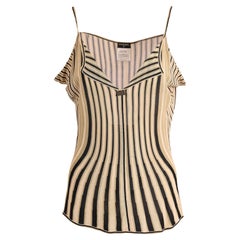 Vintage 2000's Chanel Knit Stripes Tank Top