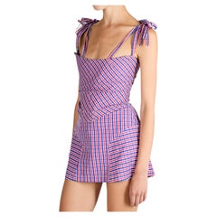 Vintage Vivienne Westwood S/S 1994 Plaid Print Corset Skirt Set