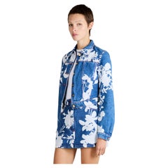 Conjunto vintage de Vivienne Westwood de la colección Primavera-Verano 1994, de denim con estampado floral