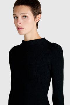 Vintage Isabel Martin Black Mini Textured Dress