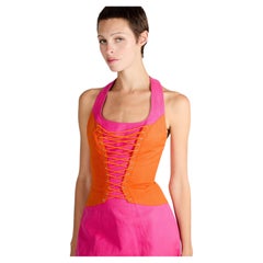 Vintage 2000's Thierry Mugler Colourblocked Mini Dress
