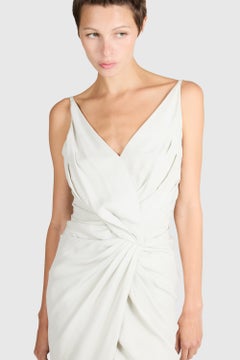 Vintage Christian Dior S/S 2008 Ivory Fringe Beaded Dress