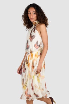 Alexander McQueen S/S 2007 Silk Butterfly Print Dress