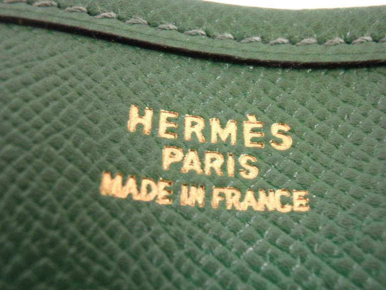 Hermes Evelyne GM Vert Bengale EPSOM leather GHW Shoulder bag, 1996 2