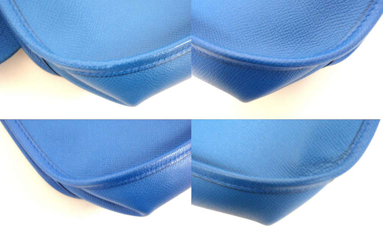 Hermes Evelyne GM electric blue Epsom leather GHW shoulder bag, 2000 1