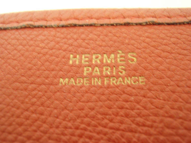 Hermes Evelyne PM red Epsom leather GHW shoulder bag, 2004, OK condition 4