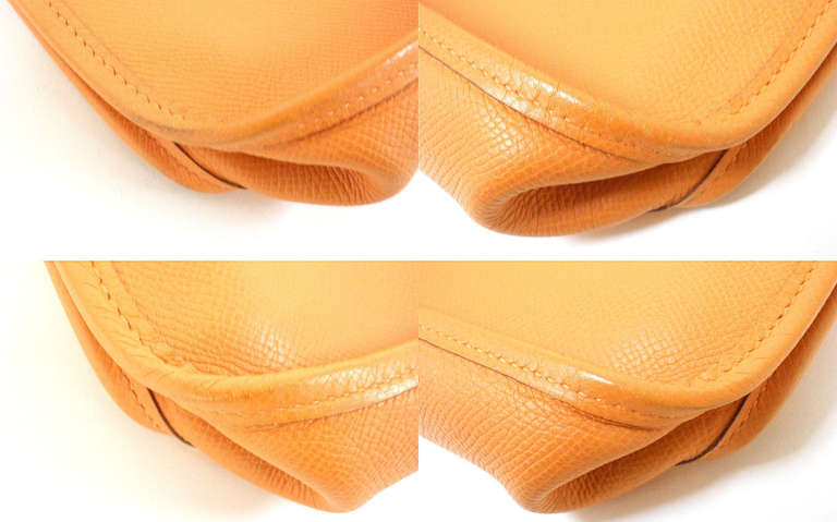 Hermes Evelyne PM orange Epsom leather SHW shoulder bag, 2006 3