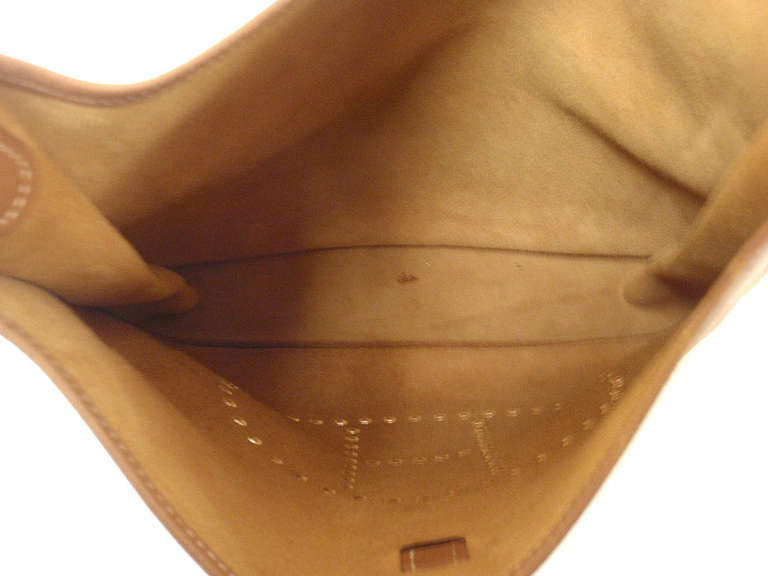 Hermes Evelyne GM brown Epsom leather GHW shoulder bag, year 2000 6