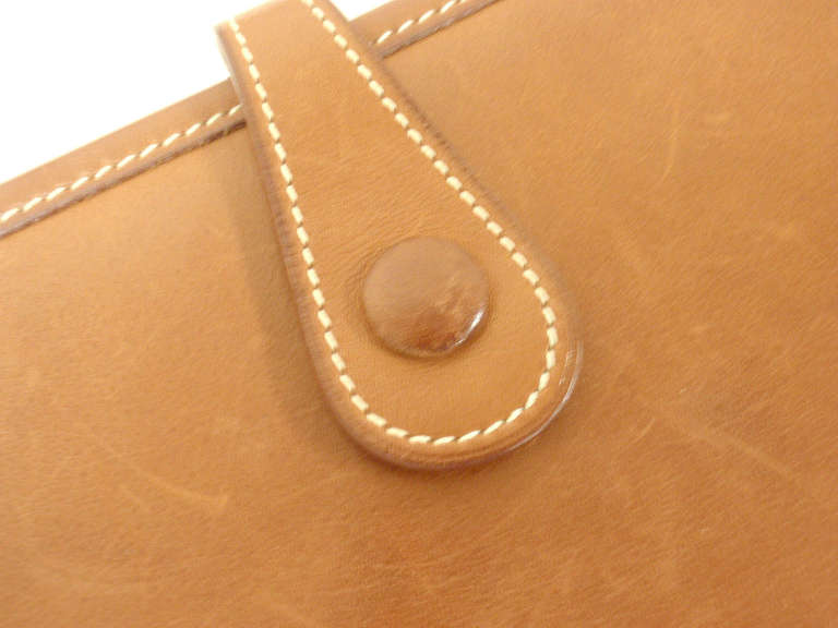 Hermes Evelyne PM natural Barenia leather SHW shoulder bag, 1999 In Excellent Condition In Holland, PA