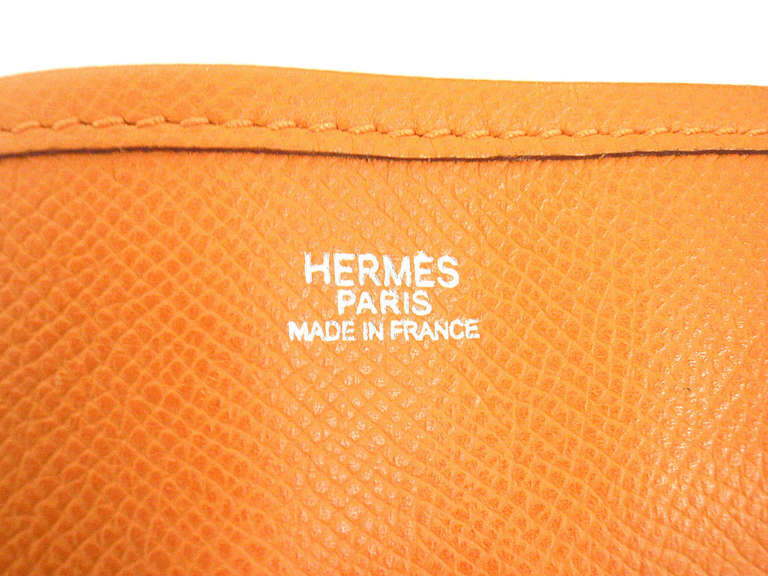 Hermes Evelyne PM orange Epsom leather SHW shoulder bag, 2006 1