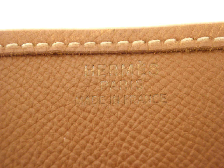 Hermes Evelyne GM brown Epsom leather GHW shoulder bag, year 2000 3