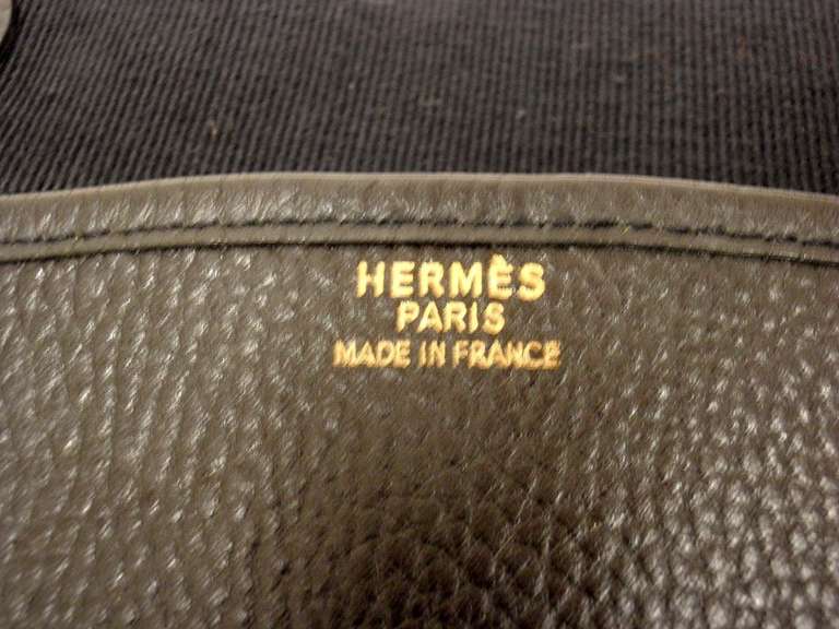 Hermes Evelyne GM Black Clemence Leather GHW Shoulder Bag, 2004 2