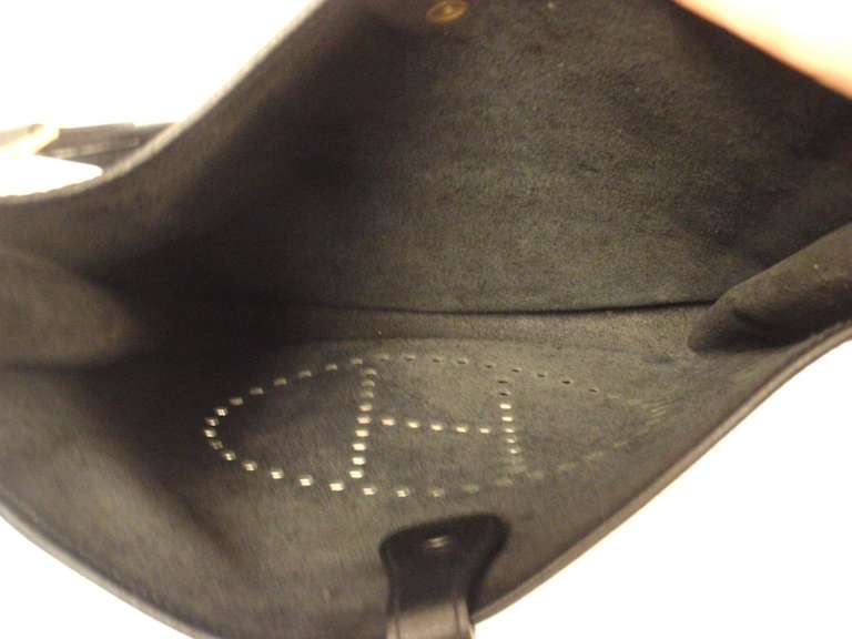 Hermes Evelyne GM Black Clemence Leather GHW Shoulder Bag, 2004 3