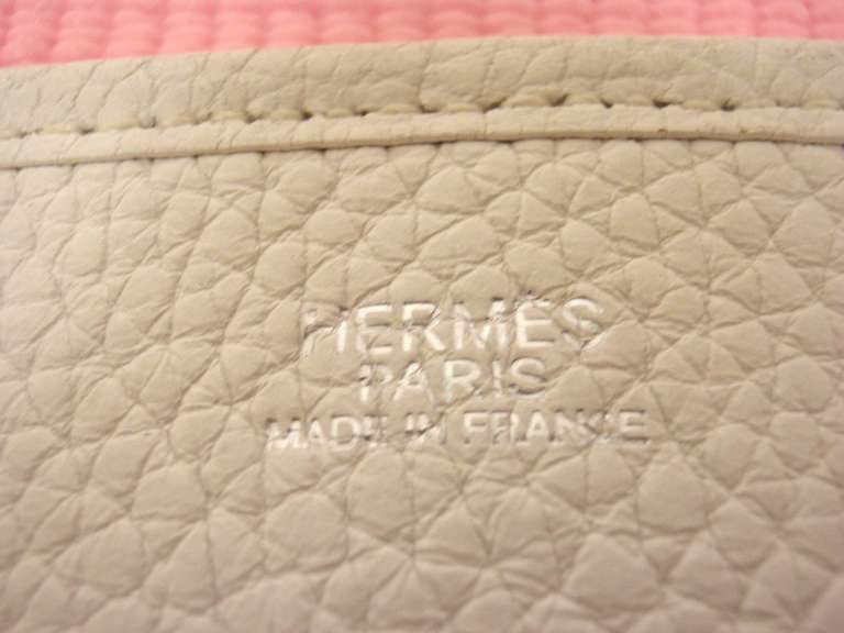 Women's Hermes Evelyne PM Cream Clemence Leather SHW Shoulder Bag, 2005