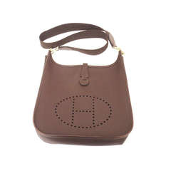 Hermes Evelyne PM Brown Epsom Leather GHW Shoulder Bag, 2004