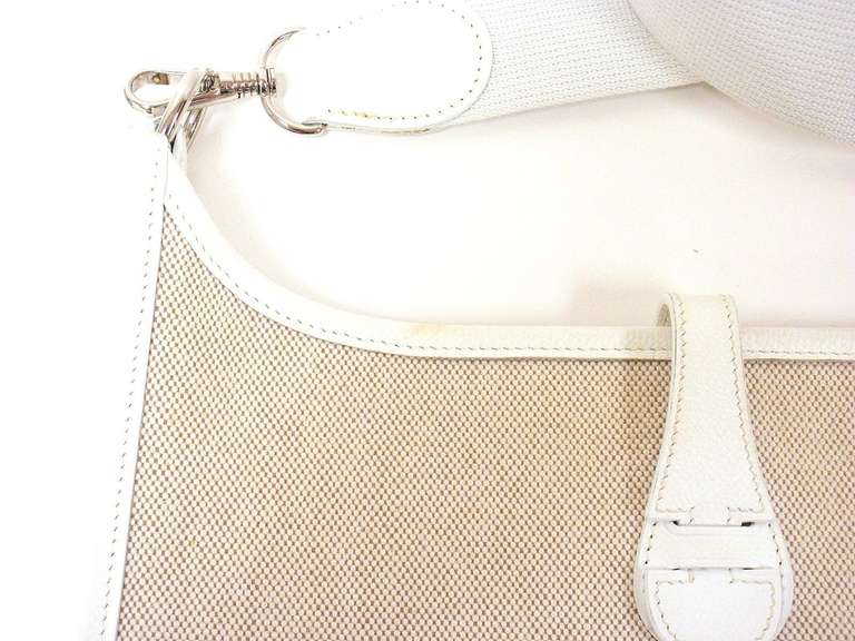 Hermes Evelyne PM Cream Epsom Leather SHW Shoulder Bag, 2004 1