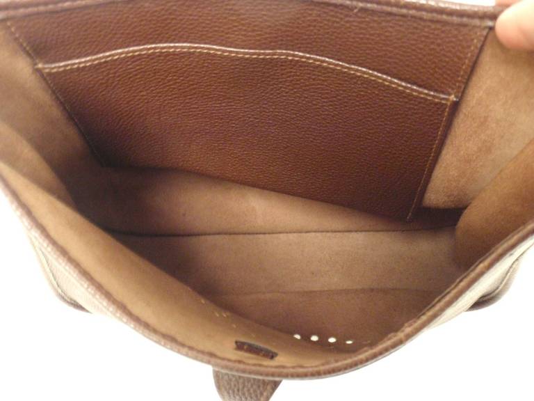 Hermes Evelyne PM Brownish Red Epsom Leather GHW Shoulder Bag, 2002 5