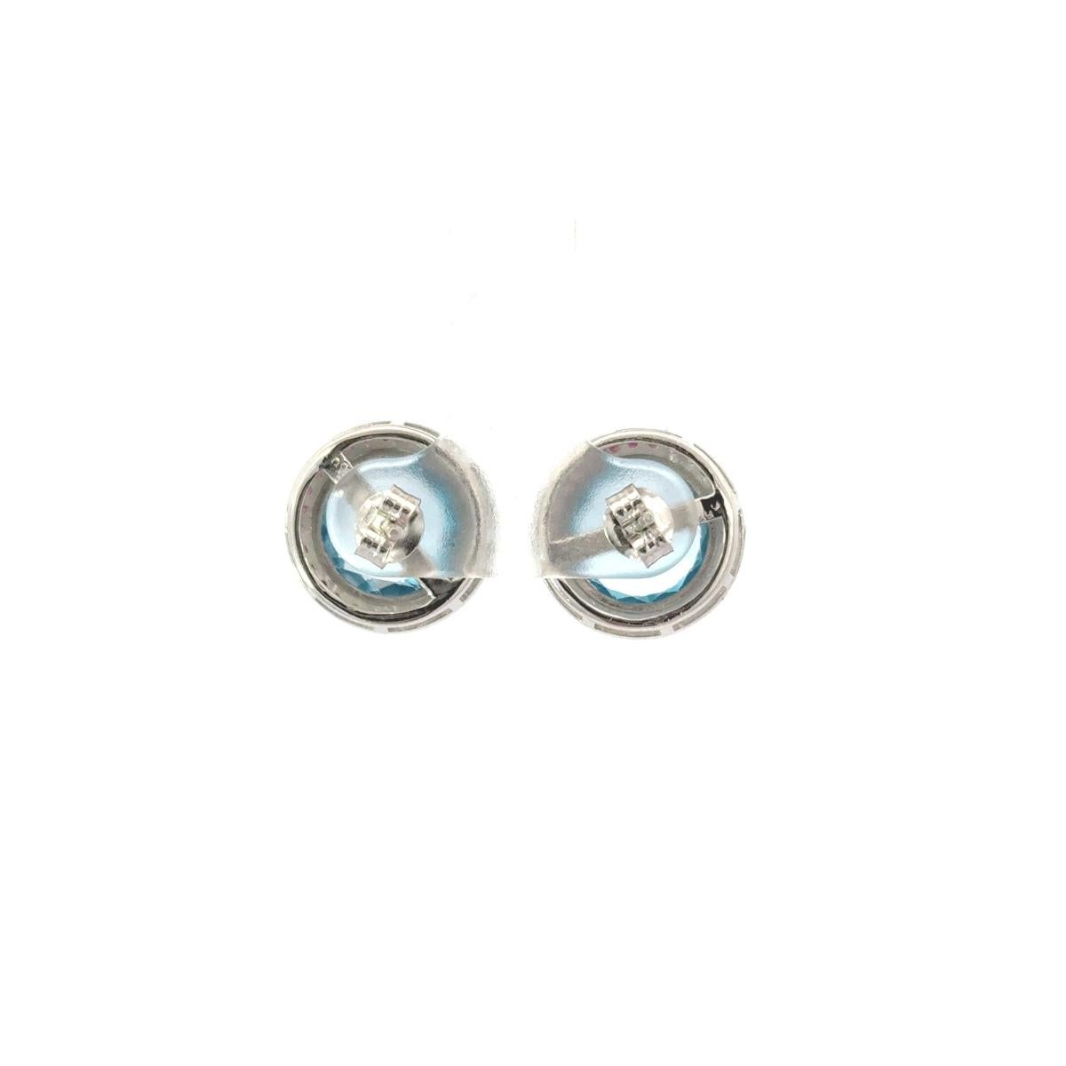 Audace Topazio Blu e Orecchini a cono di Rubino Regalo per Donne in Argento Sterling 925 In condizioni Nuovo in vendita a New York, NY