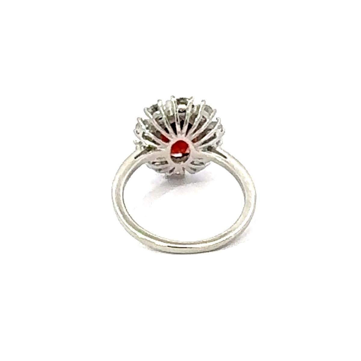 Im Angebot: 4.34 CT Oval Cut Ruby Birthstone Edelstein 925 Silber Ring Schmuck für Frauen Geschenk () 5