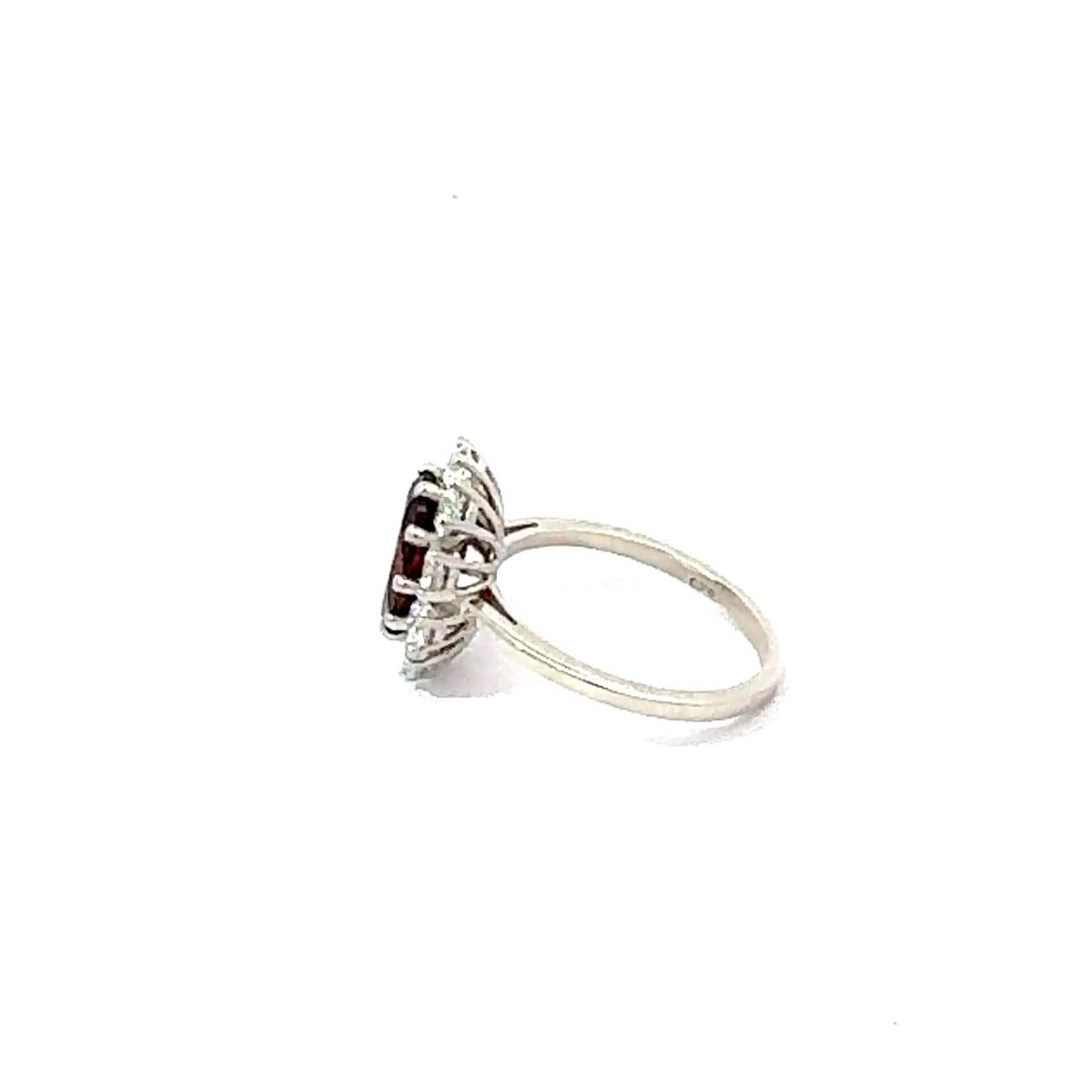 Im Angebot: 4.34 CT Oval Cut Ruby Birthstone Edelstein 925 Silber Ring Schmuck für Frauen Geschenk () 3