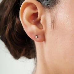 Klassische, minimalistische Diamant-Ohrstecker aus 925er Silber von Silvorra für den Alltag