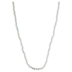 Silvorra 65 Carat Crystal Quartz Beaded Necklace with 925 Sterling Silver Clasp