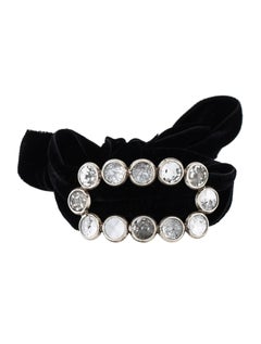 Tom Ford for Yves Saint Laurent Fall 2002 Rock Crystal & Velvet Choker/Bracelet