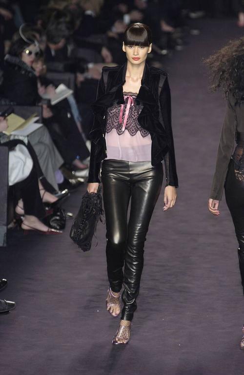 Tom Ford for Yves Saint Laurent Fall 2003 RTW Leather and Lace Bag ...