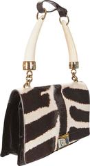 Tom Ford for Yves Saint Laurent S/S 2004 Zebra print Pony fur & Horn Bag