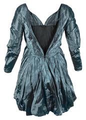 Olivier Theyskens for Rochas Spring 2004 Blue Metal Dress