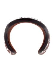 Tom Ford for Yves Saint Laurent Fall 2003 Brown Jeweled Lucite Bracelet