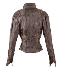 Runway Tom Ford for Yves Saint Laurent Fall 2004 Bronze Chinoiserie Jacket FR34