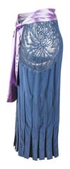 Tom Ford for Yves Saint Laurent Fall 2003 RTW blue silk and lace skirt