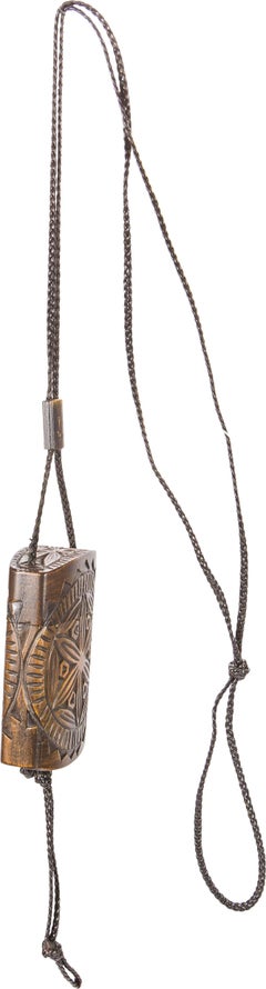 Tom Ford for Gucci Fall 2002 Wood Inro w Leather Straps