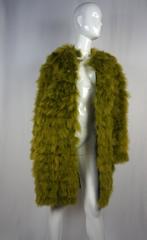 Green Maribou Coat w Silk