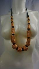 Tibetan 24kt Gold Lacquer on Resin Ethnic Necklace