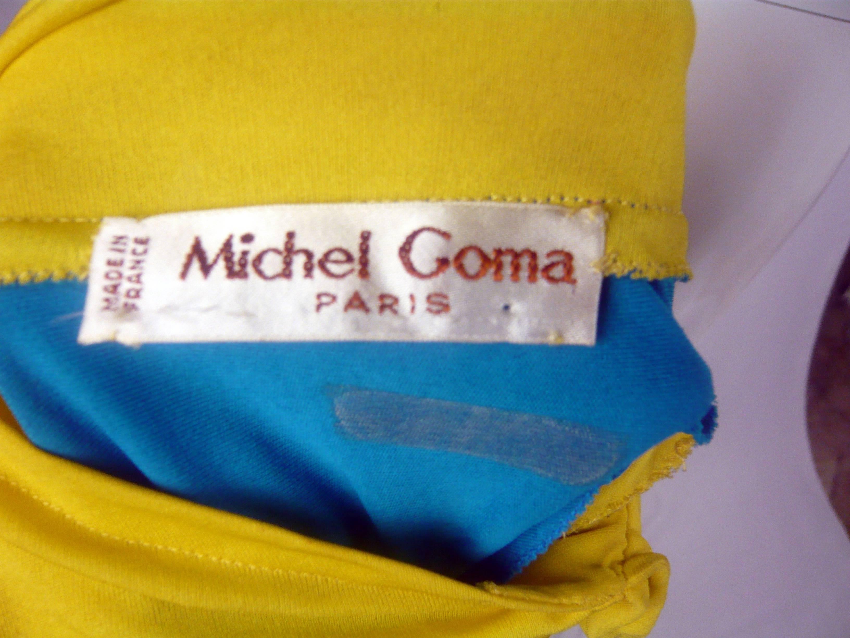 Women's Michel Goma One Shoulder Jersey Dress  For Sale