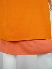 1980s Nina Ricci Sherbert Orange Linen Ensemble