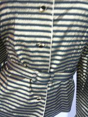 1980s Scorpion Black and Gold Lame Striped Blouse