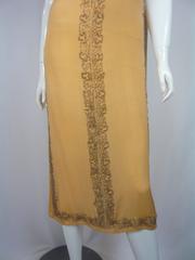 1920s French Silk Blush Tone Art Deco