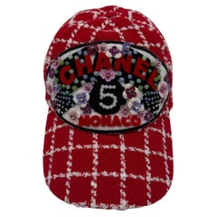 Chanel Monaco Flower Patch Tweed Cap (Online Exclusive)