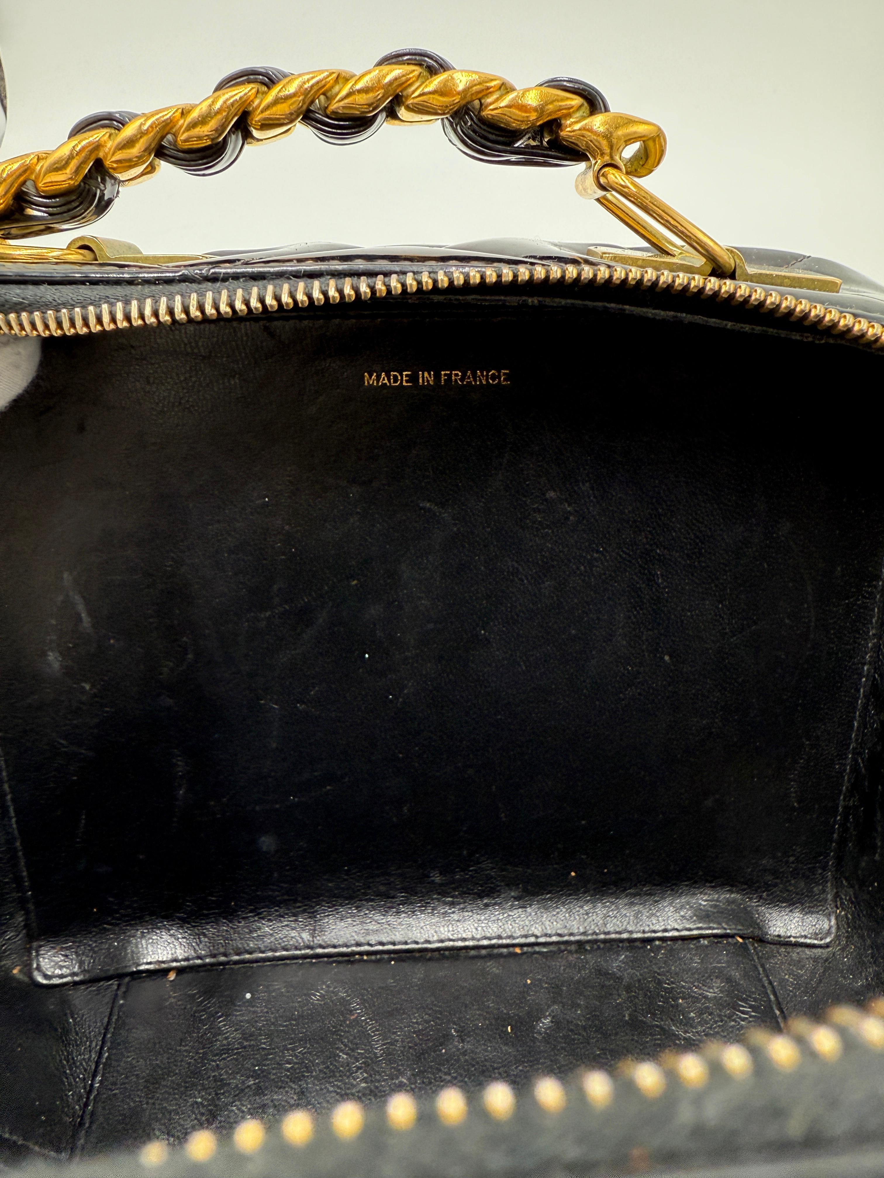 Borsa Vanity Chanel con logo - Collection'S 1995 in vendita 6