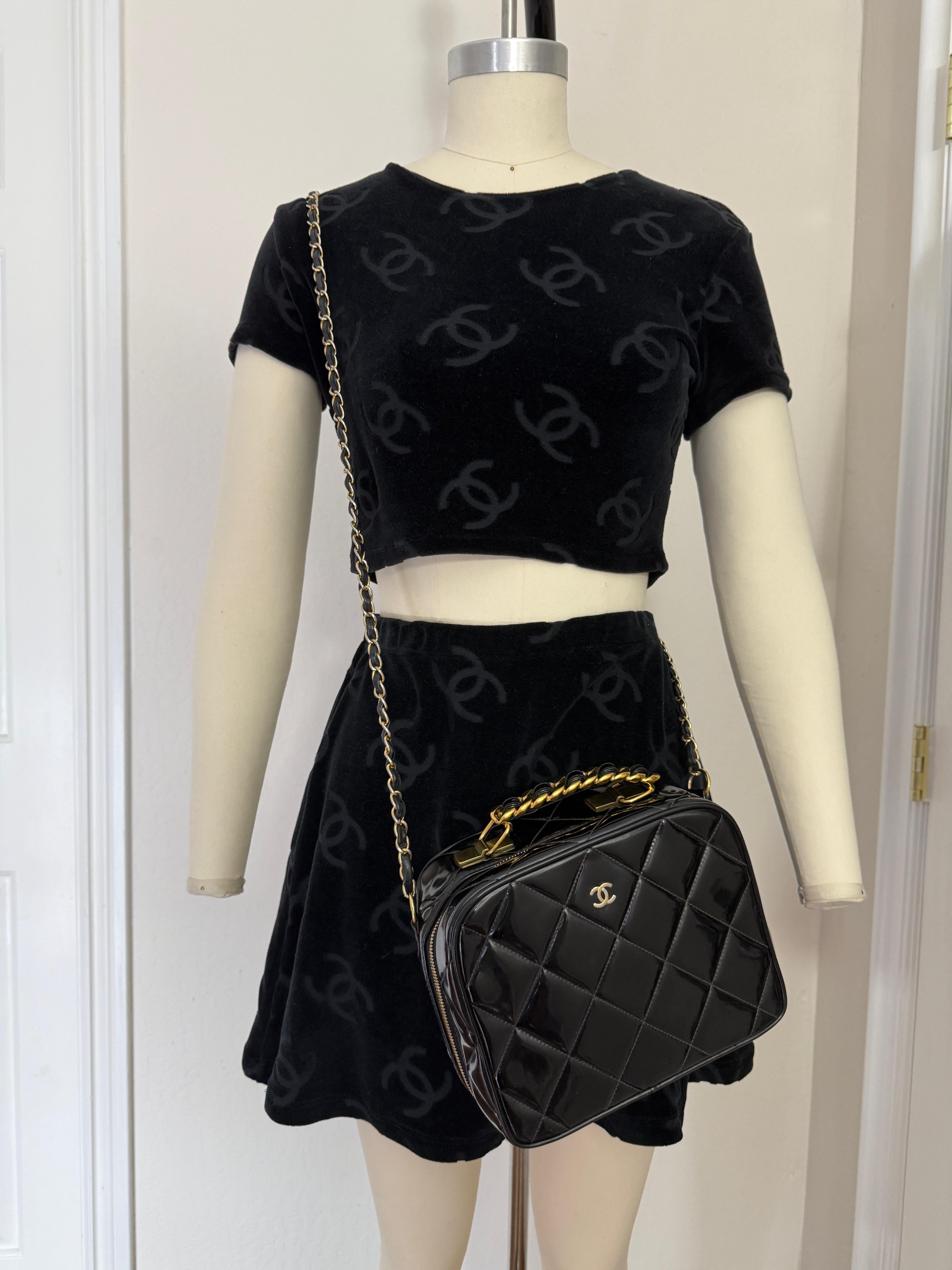 Borsa Vanity Chanel con logo - Collection'S 1995 in vendita 10