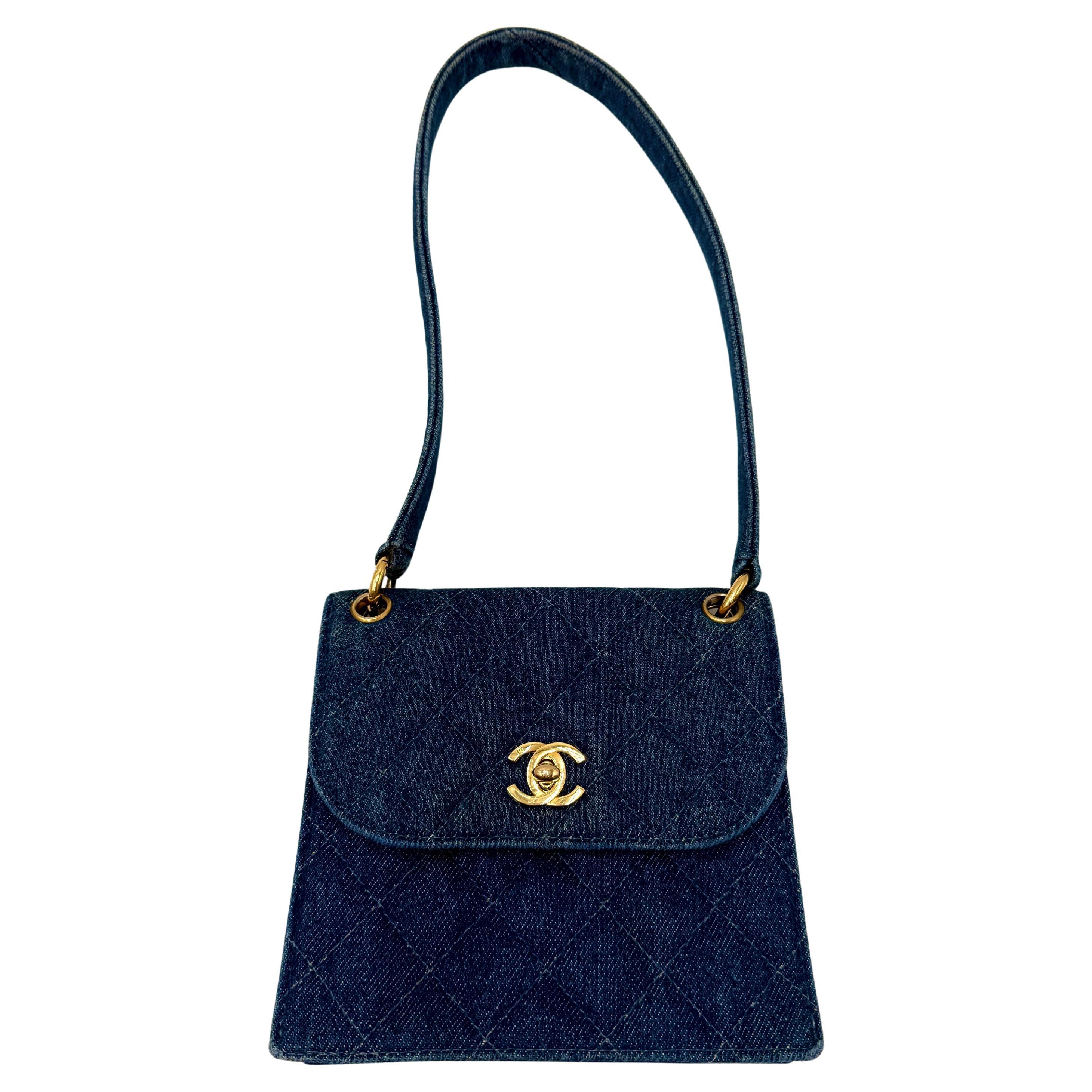 Mini sac en denim vintage de Chanel