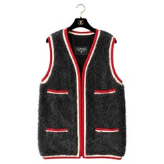 Chanel 1994 Runway Alpalaca Logo Vest