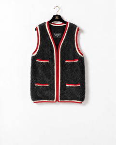 Chanel 1994 Runway Alpalaca Logo Vest